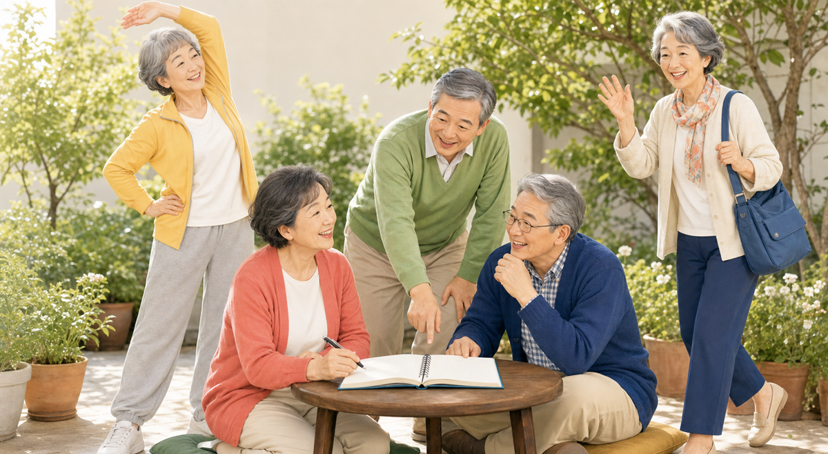 生き生きと活動する日本人シニア