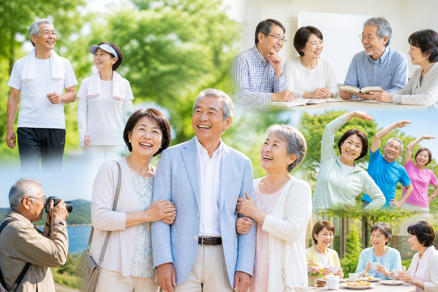 生き生きと活動する日本人シニア
